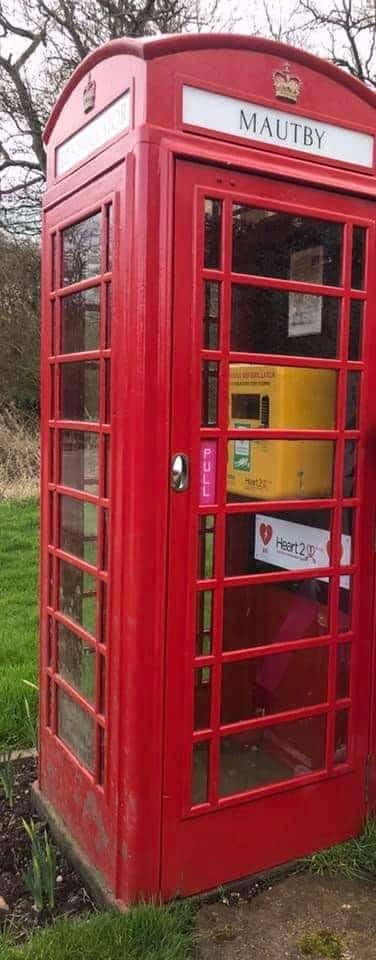 Telephone Box with AED