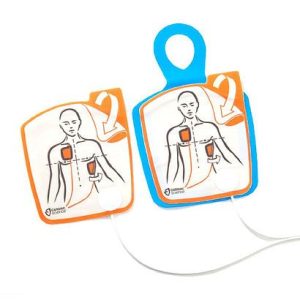 Powerheart G5 Adult Defibrillation Pads with CPR Device, offering real-time feedback and reliable performance during cardiac emergencies.